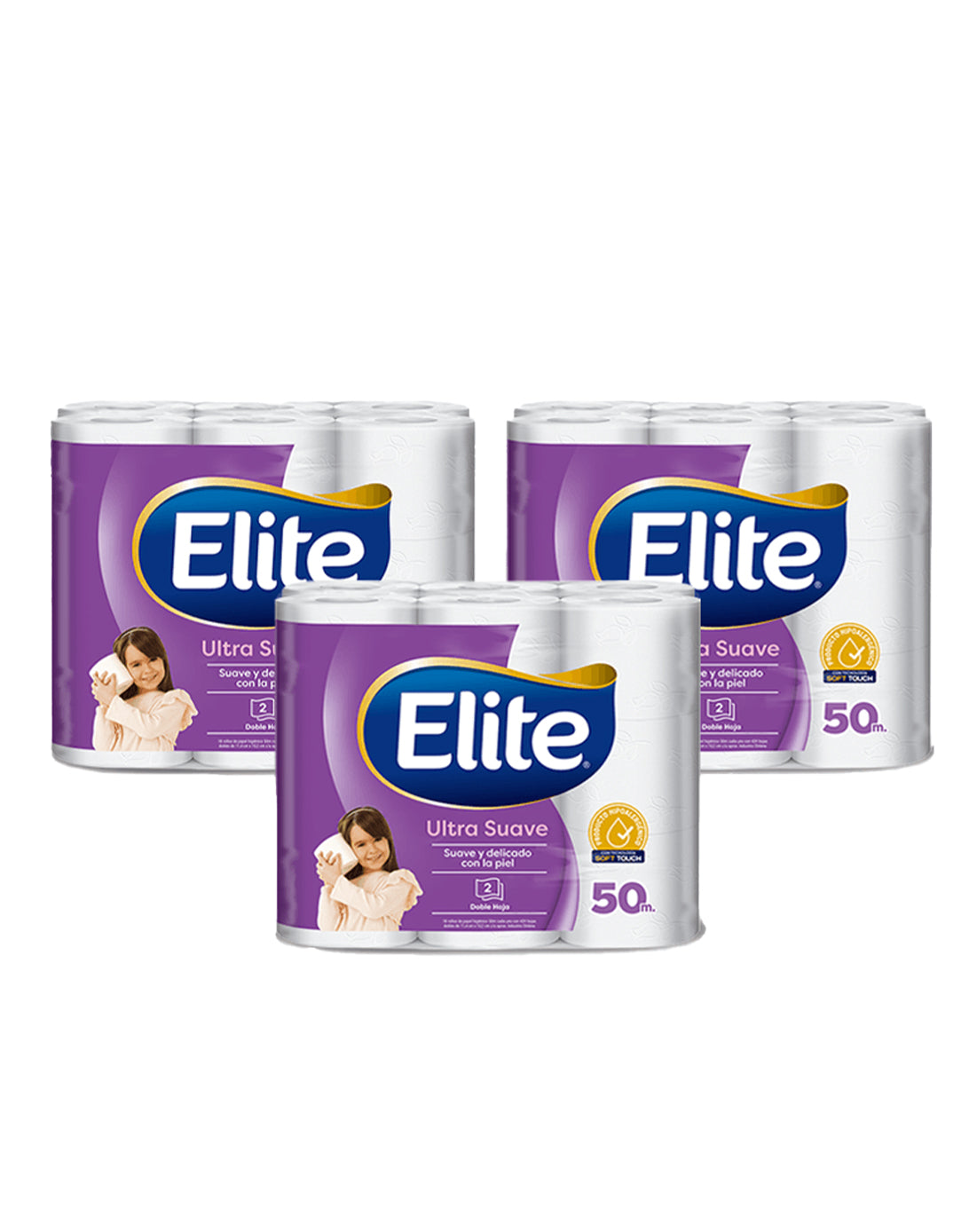 Elite Papel Higiénico Doble Hoja 50 metros 2 MANGAS - Puntolimpieza